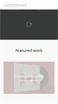 Mobile Screenshot of cleansheet.ca